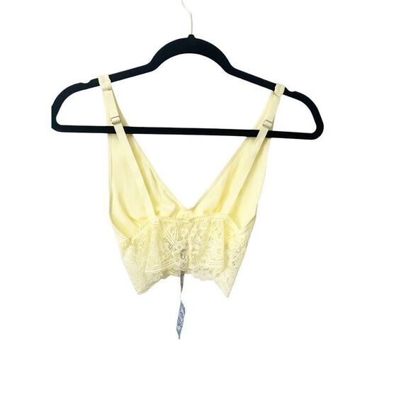 Free People Yellow Daybreak‎ Lace Bralette Size XS - Picture 3 of 3